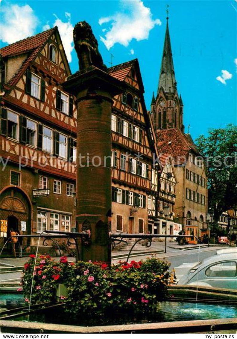 73190245 Calw Marktplatz Stadtkirche Calw