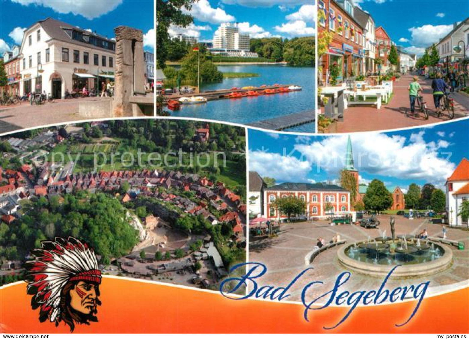 73201339 Bad Segeberg Panorama Stadtansichten Hafen Brunnen Denkmal Bad Segeberg