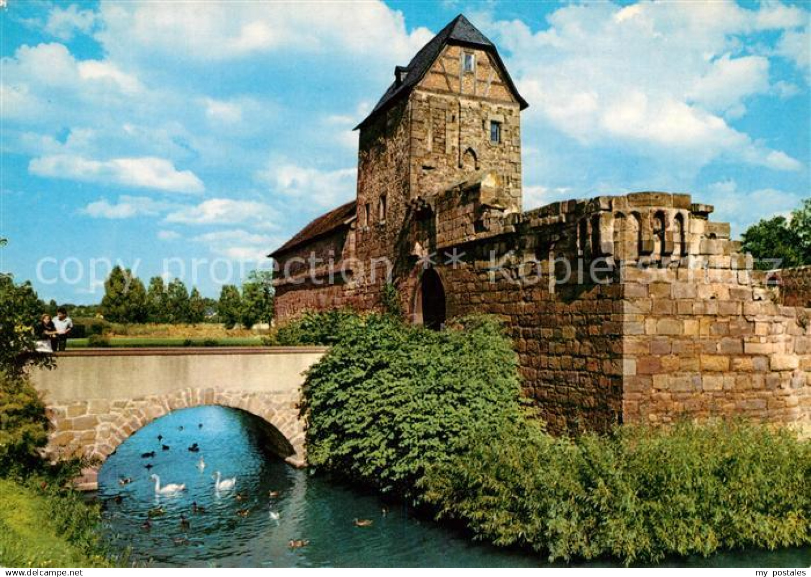 73201691 Bad Vilbel Burg Wehrgraben Bad Vilbel