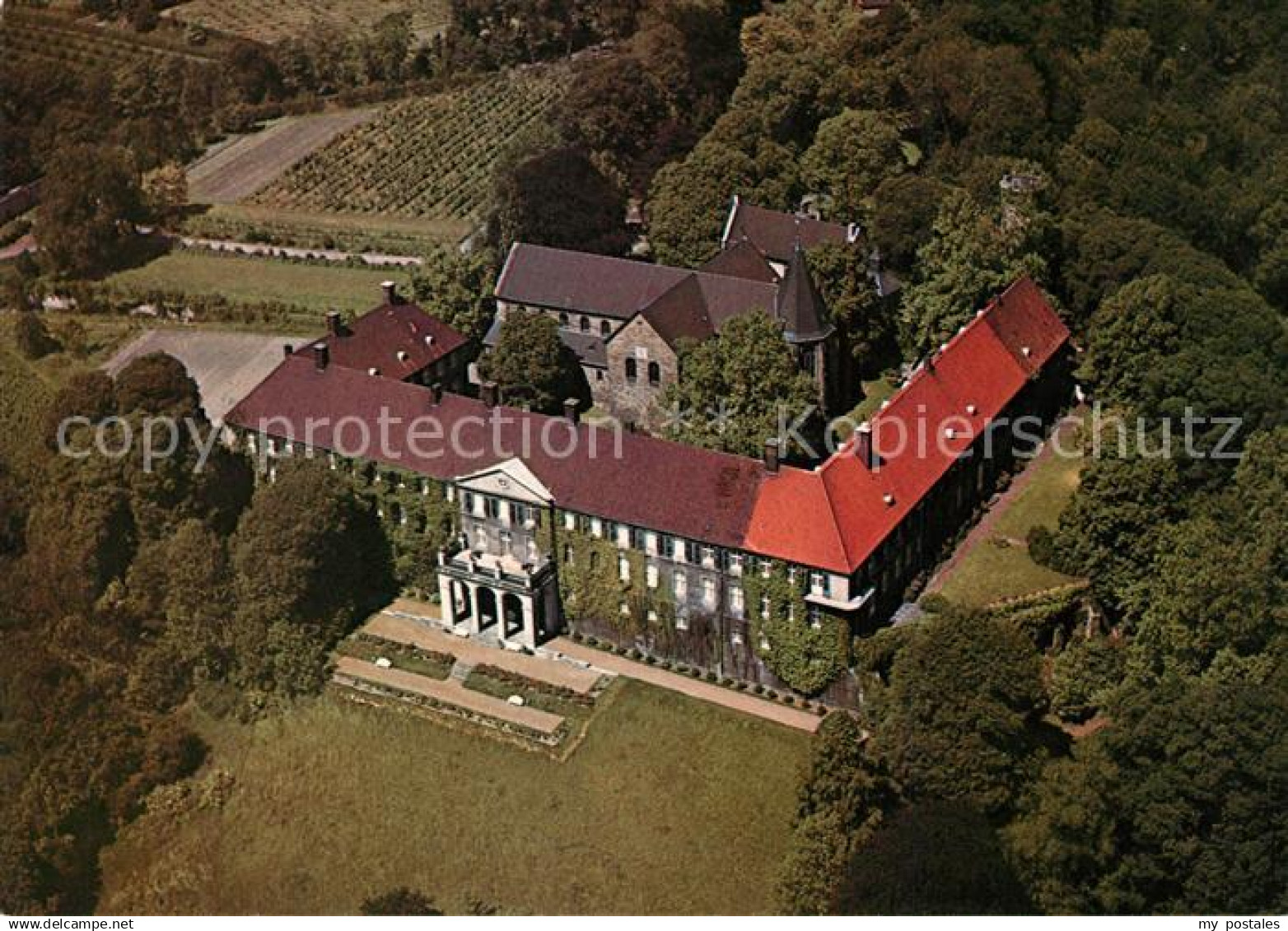 73204168 Luenen Fliegeraufnahme Schloss Cappenberg Luenen