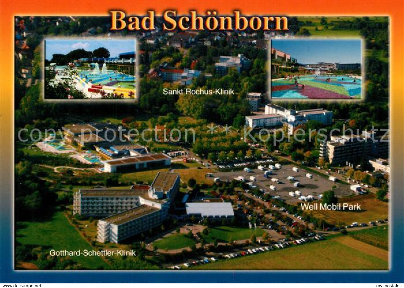 73208632 Bad Schoenborn Fliegeraufnahme Sankt Rochus Klinik Well Mobil Park Bad