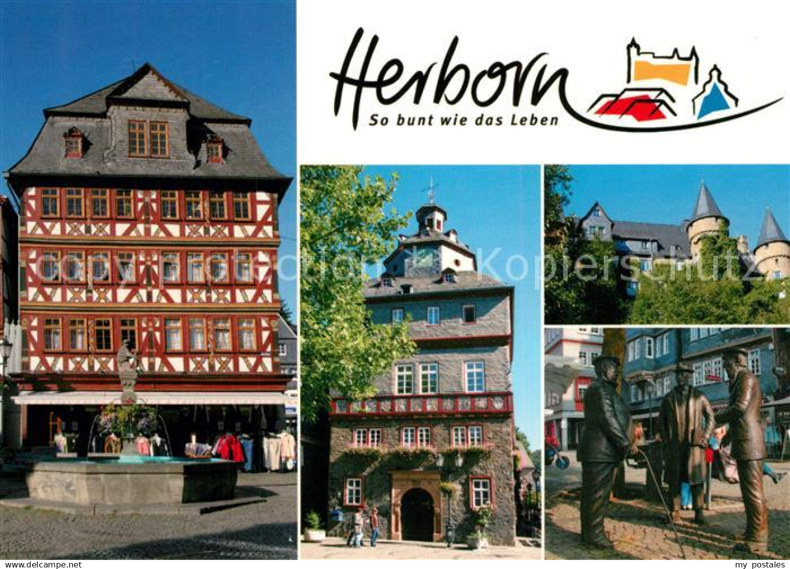 73209010 Herborn Hessen Brunnen Rathaus Schloss Skulptur Herborn Hessen