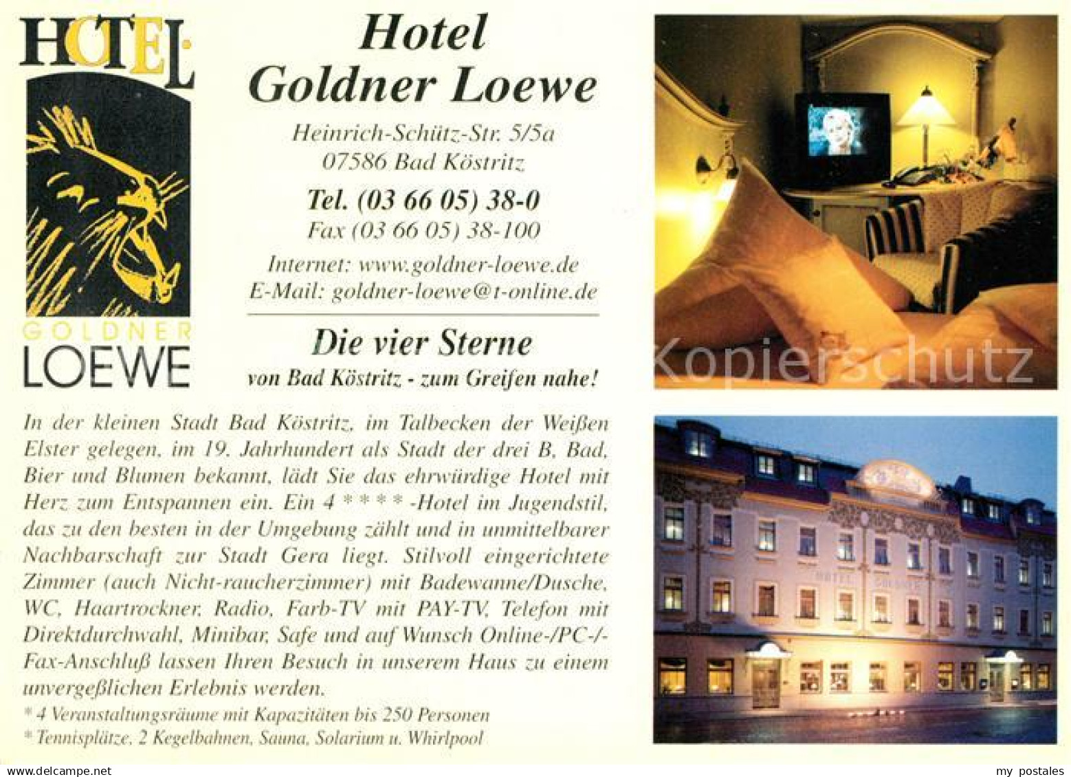 73209428 Bad Koestritz Hotel Goldner Loewe Fremdenzimmer