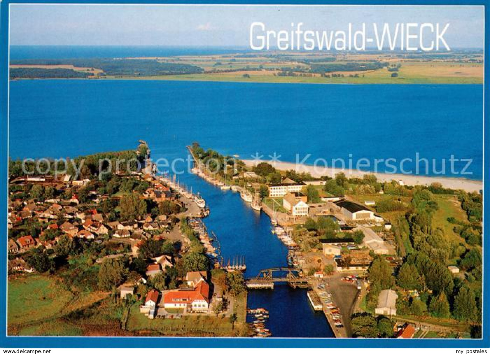 73209505 Wieck Greifswald Fliegeraufnahme Wieck Greifswald