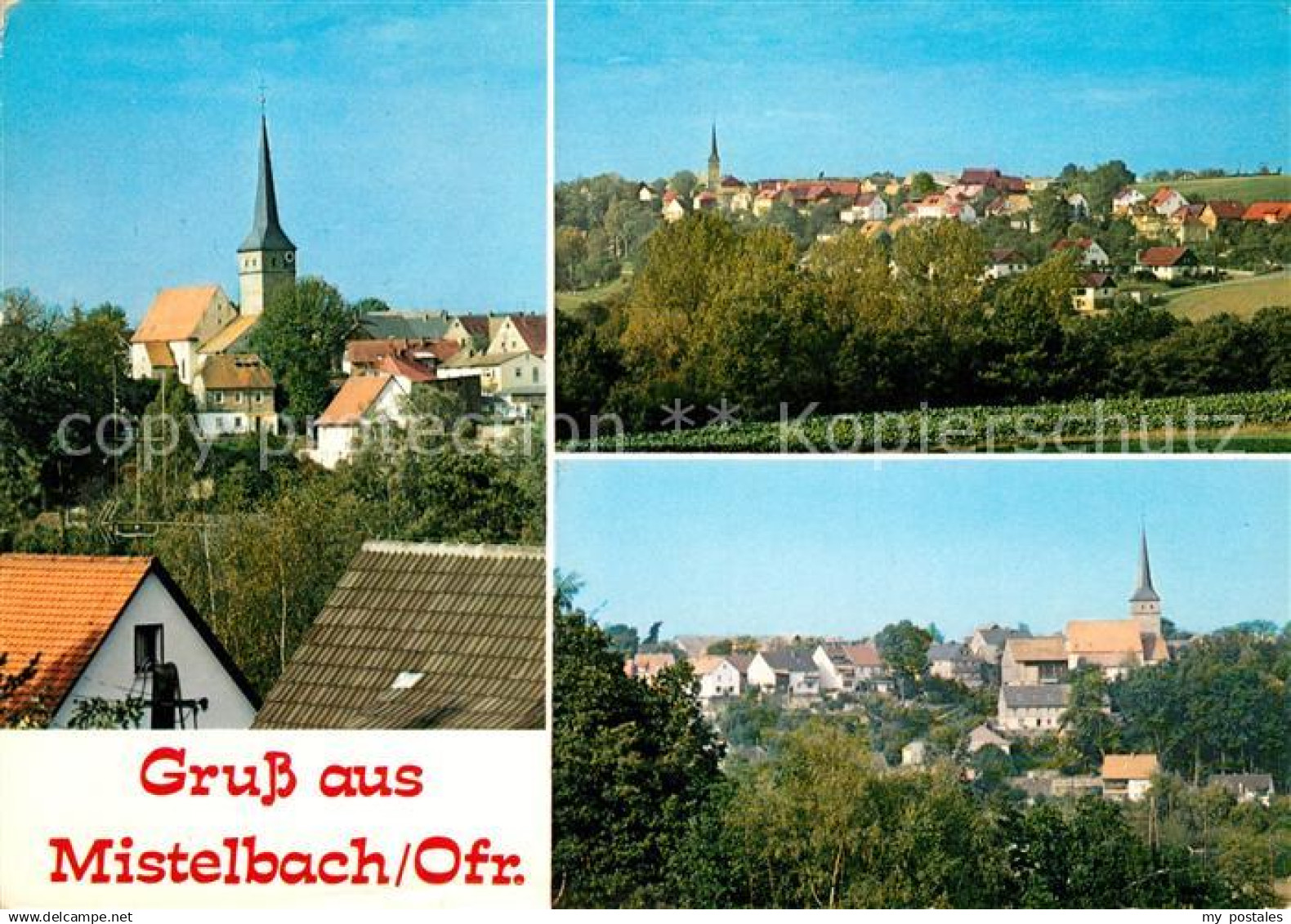 73213651 Mistelbach Oberfranken Ortsmotive mit Kirche