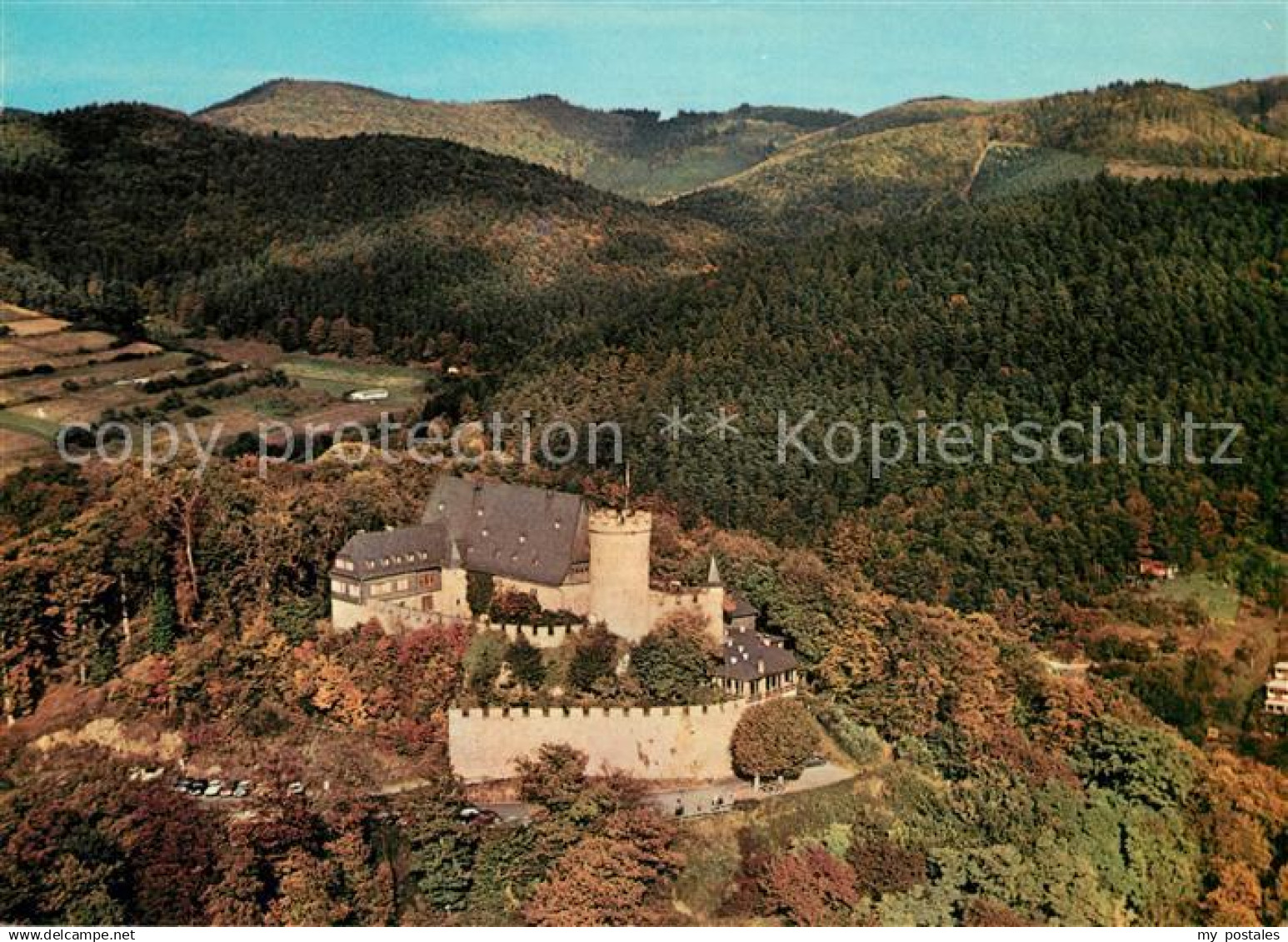 73214346 Biedenkopf Schloss Fliegeraufnahme Biedenkopf