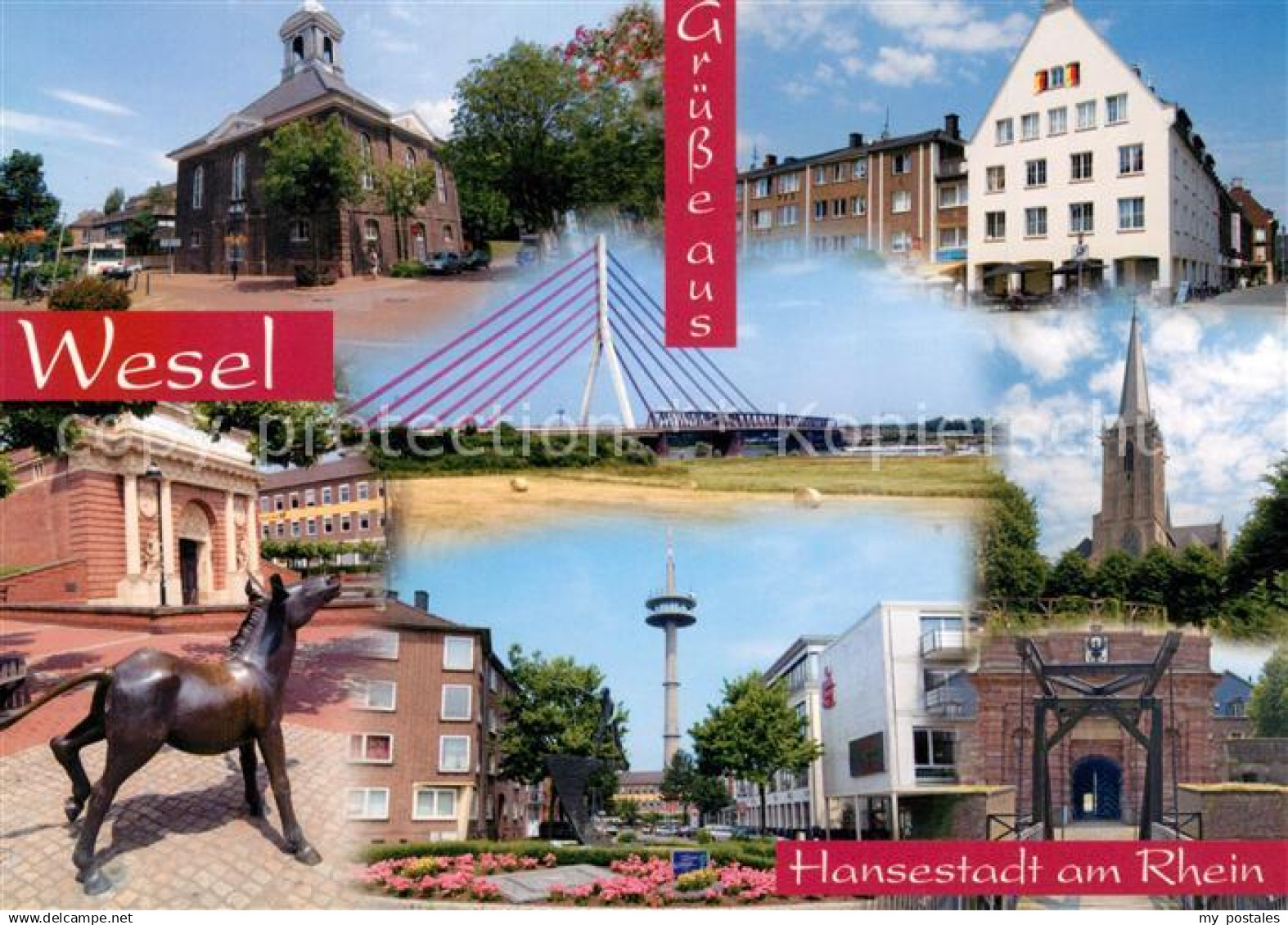 73227238 Wesel Rhein Hansestadt Ziehbruecke Wesel Rhein