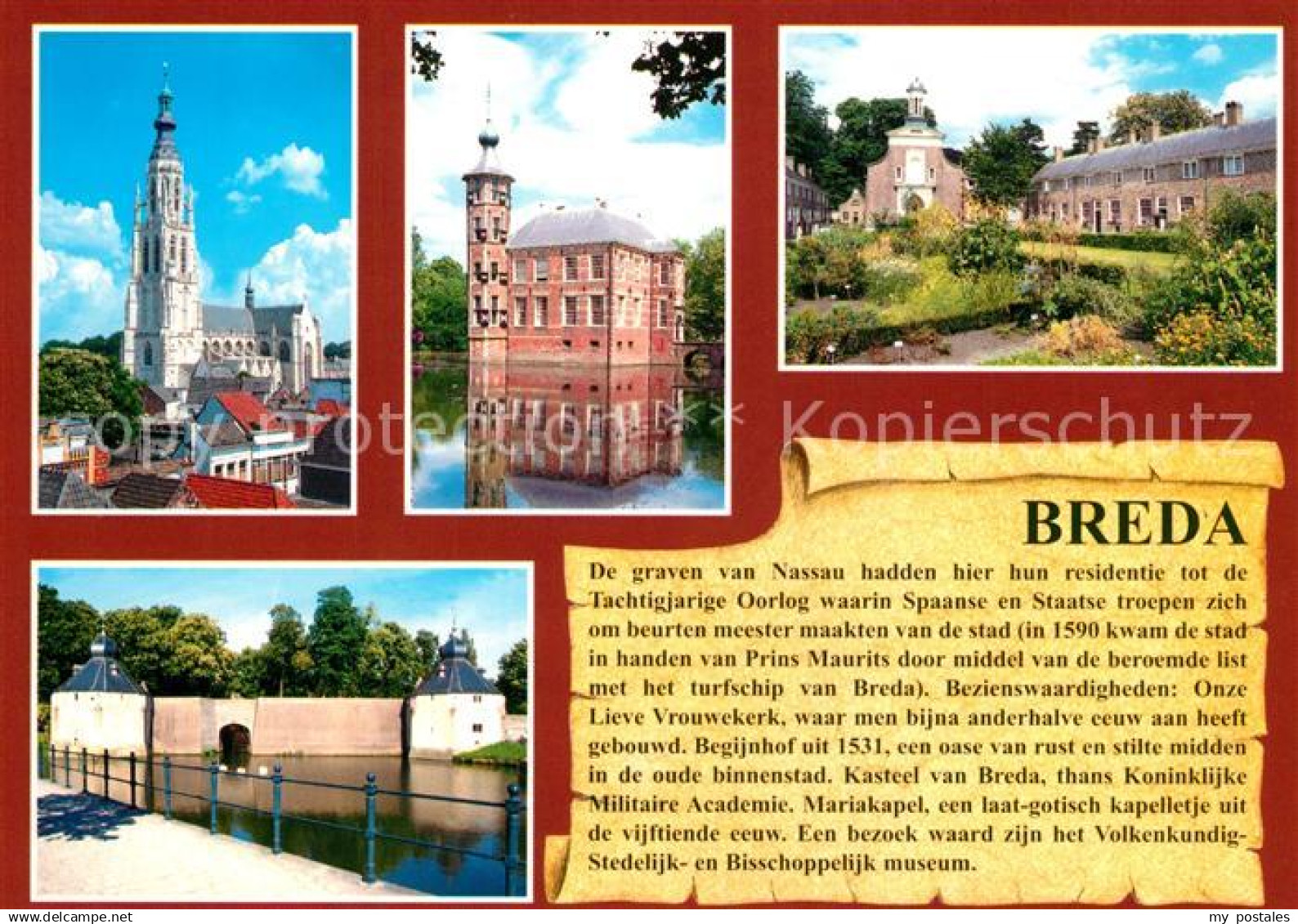 73227512 Breda Noord-Brabant Onze Lieve Vrouwekerk Begijnhof Kasteel van Breda M