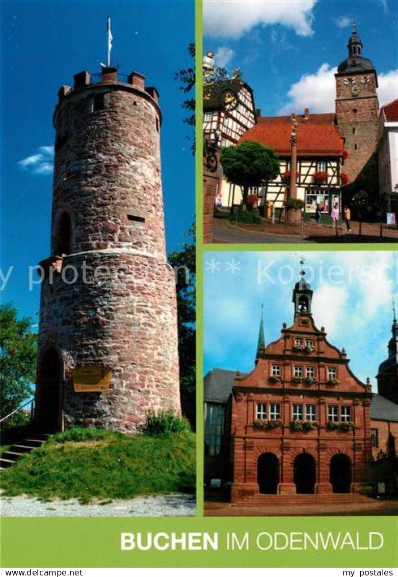 73231161 Buchen Baden Wartturm Rathaus  Buchen Baden