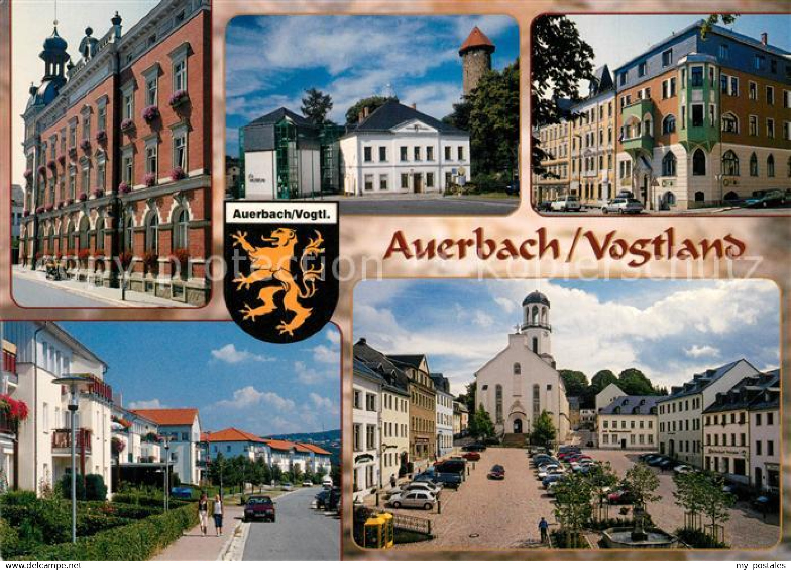 73232500 Auerbach Vogtland Rathaus Kaiserstrasse Museum Lindenallee Altmarkt Lau