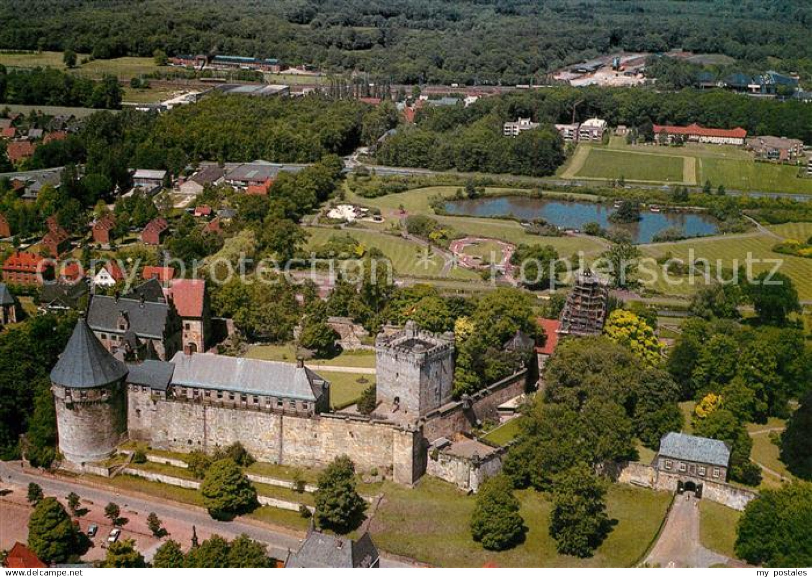 73232533 Bad Bentheim Fliegeraufnahme Burg Bad Bentheim