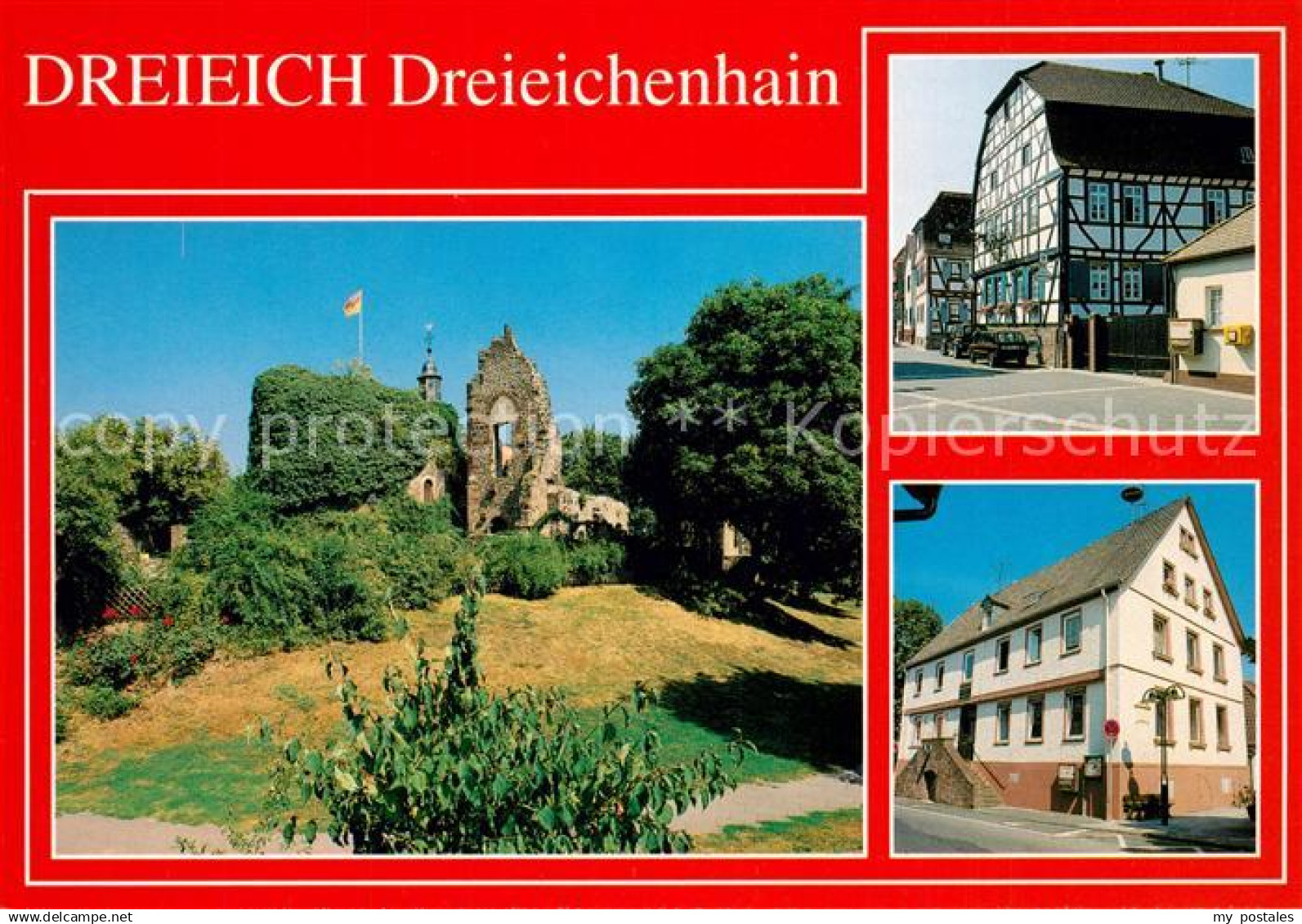 73233908 Dreieich Burgruine Dreieichenhain Fachwerkhaus Rathaus