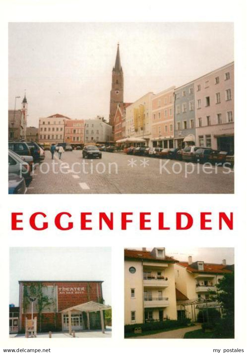 73267695 Eggenfelden Strassenpartie Theater Wohnhaus