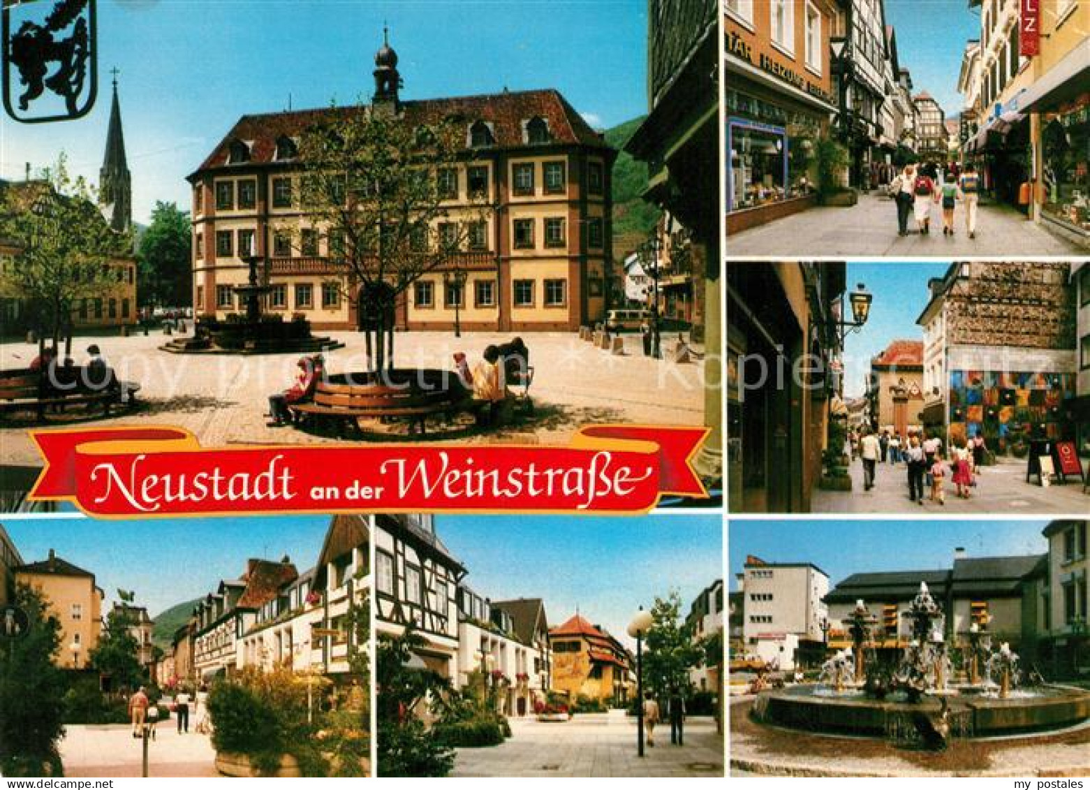 73270842 Neustadt Weinstrasse Brunnen Marktplatz Stadtansichten Neustadt Weinstr