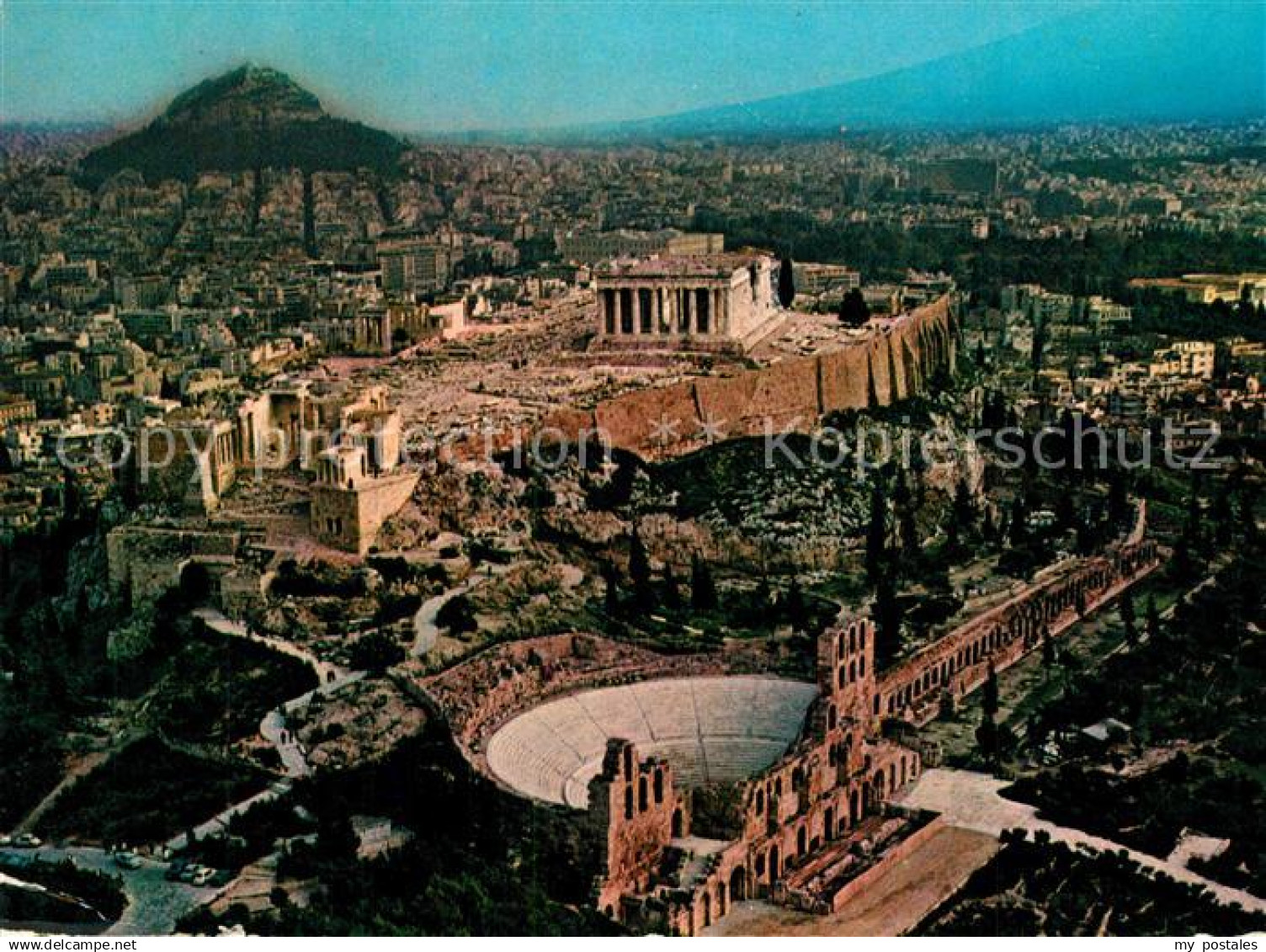 73282716 Athen Griechenland Akropolis Fliegeraufnahme Athen Griechenland