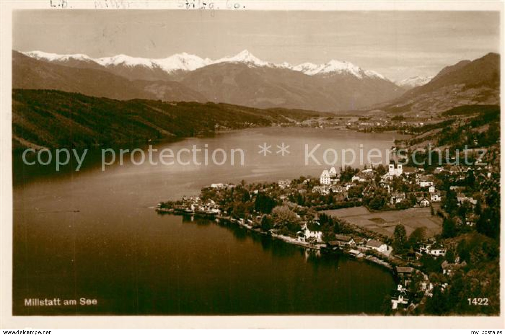 73299162 Millstatt Millstaettersee Fliegeraufnahme Millstatt Millstaettersee