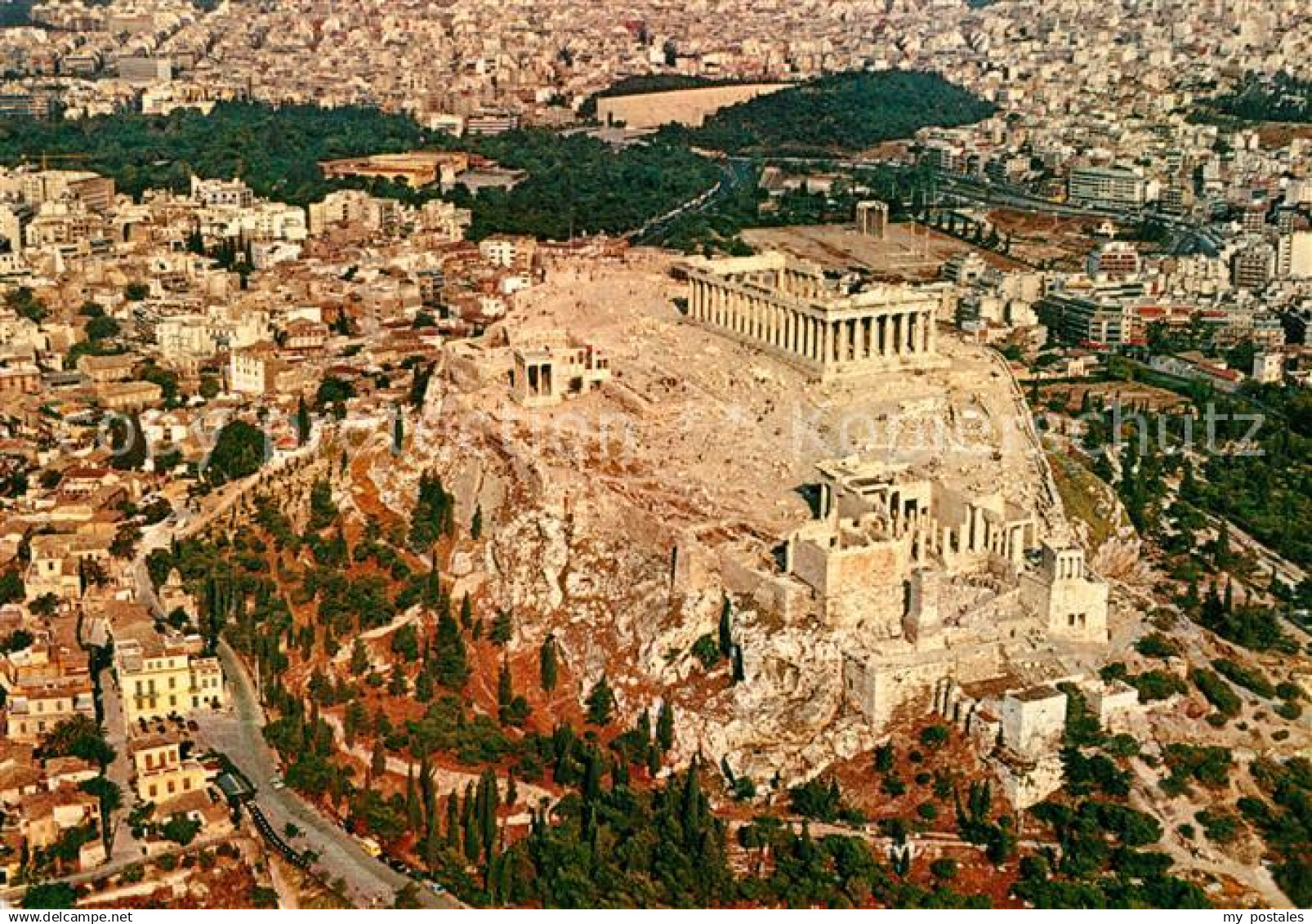 73311512 Athenes Athen Akropolis Fliegeraufnahme Athenes Athen