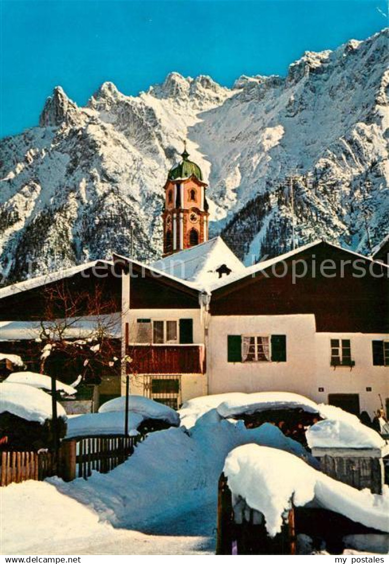 73313756 Mittenwald Bayern Karwendel Kirchenpartie Mittenwald Bayern