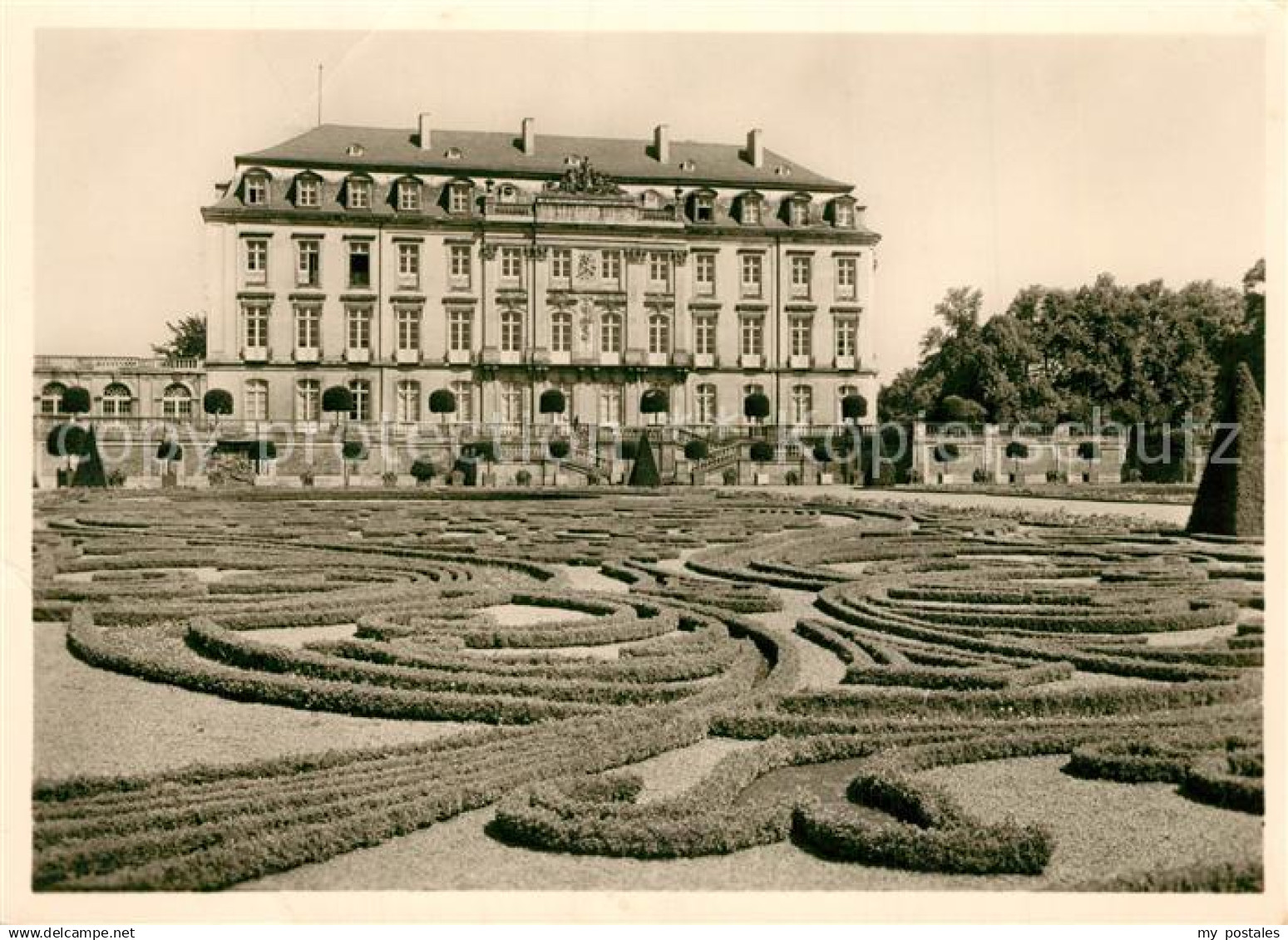 73332440 Bruehl Rheinland Schloss Bruehl mit Gartenpartie