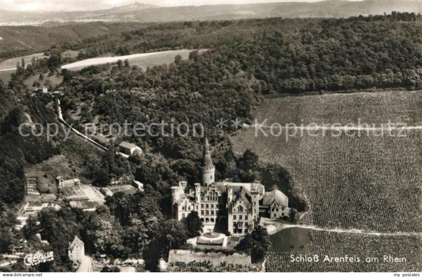 73335266 Bad Hoenningen Schloss Arenfels Fliegeraufnahme Bad Hoenningen