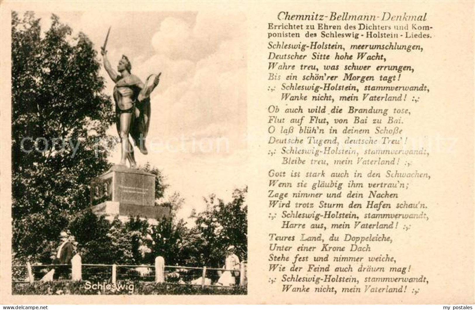 73361531 Schleswig Holstein Chemnitz Bellmann Denkmal Schleswig Holstein