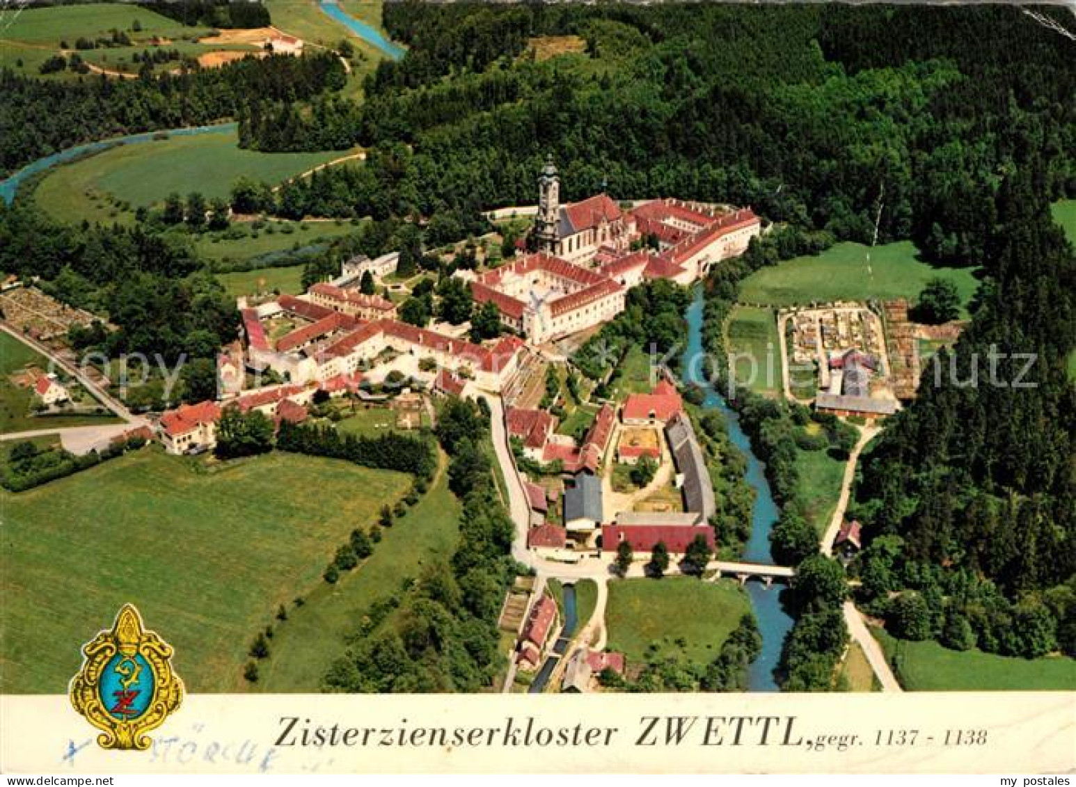 73515084 Zwettl-Niederoesterreich Zisterzienserkloster Zwettl Fliegeraufnahme Zw