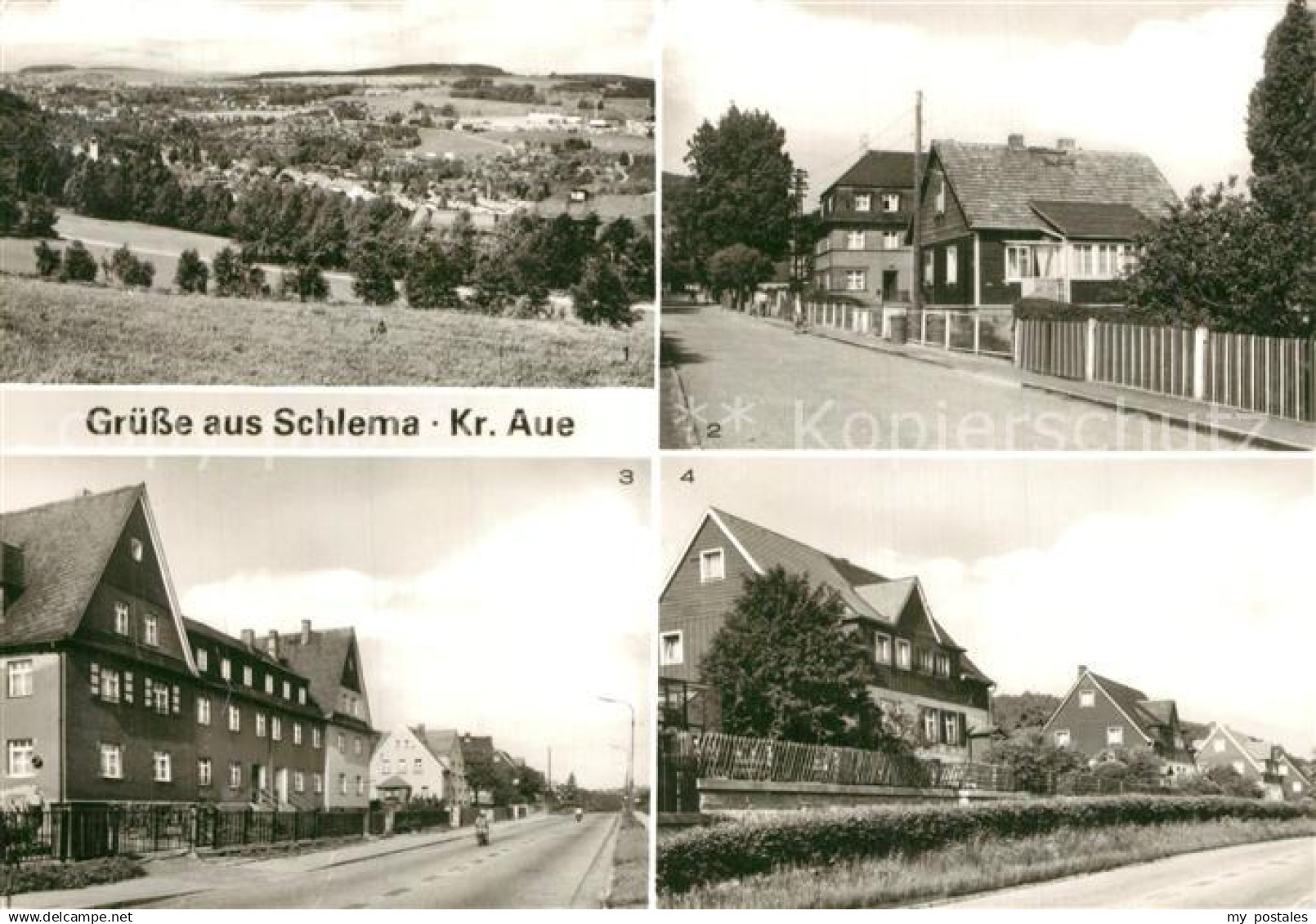 73567134 Bad Schlema Panorama Parkstrasse Auer Strasse Siedlung Bad Schlema