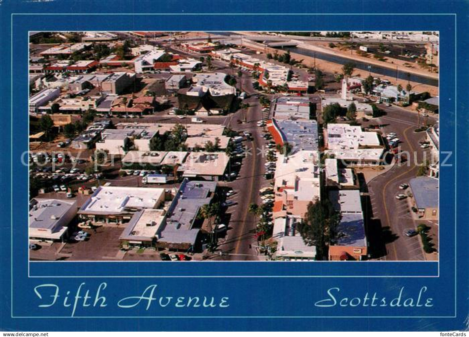 73577654 Scottsdale Aerial view of famous Fifth Avenue Scottsdale