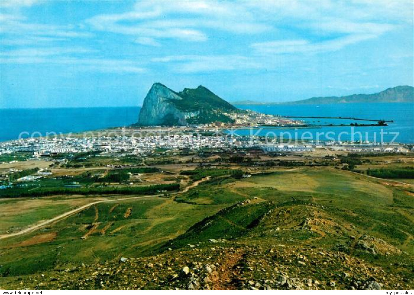 73580338 Gibraltar Panorama Berge Gibraltar