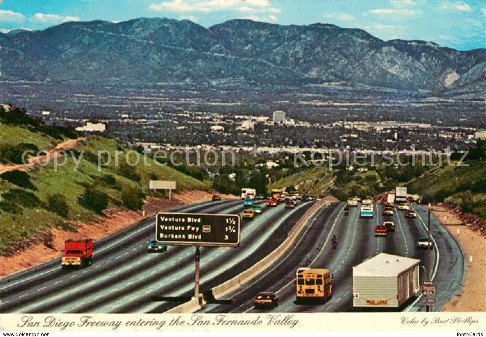 73580705 Los_Angeles_California San Frnando Valley San Diego Freeway