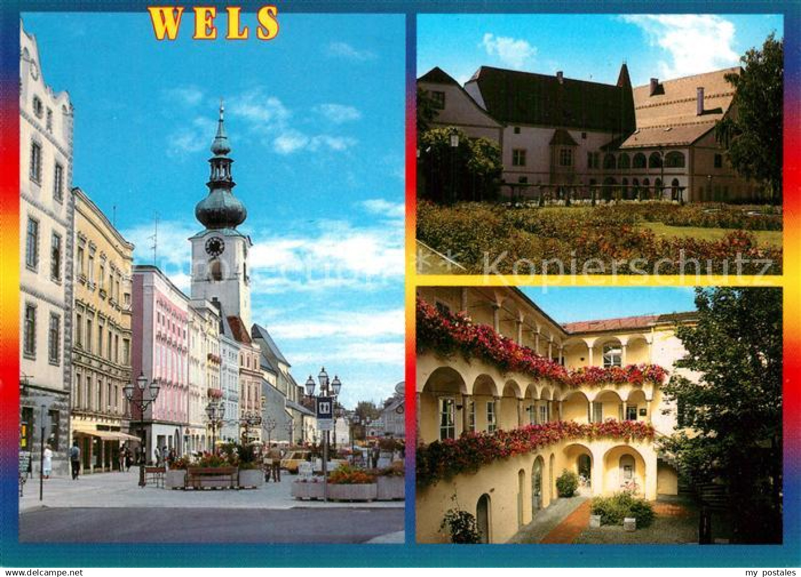 73601129 Wels Stadtplatz Burg Wels Haas Arkadenhof