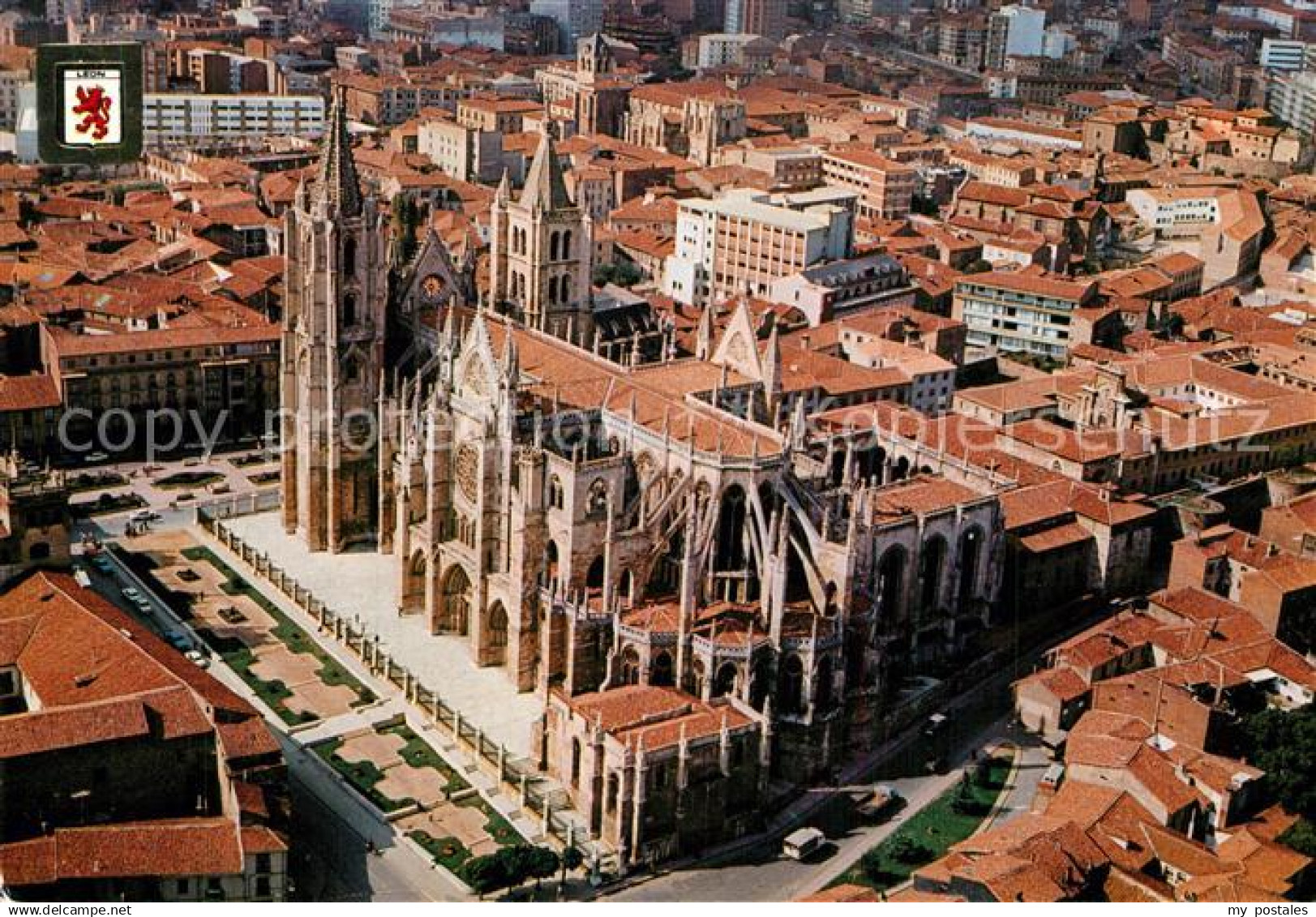 73601541 Leon Castilla y Leon Catedral vista aérea