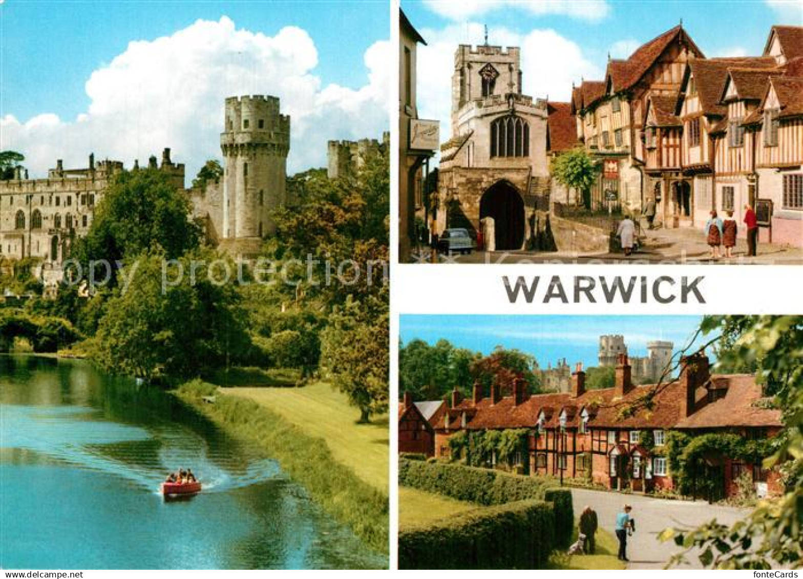 73607261 Warwick Warwick Castle Church Houses