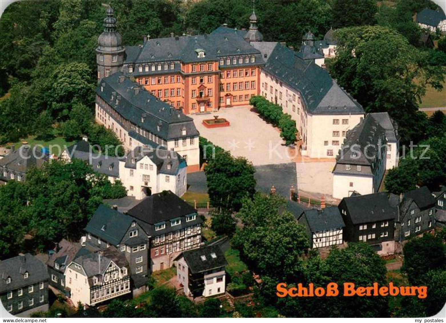 73614532 Bad Berleburg Schloss Berleburg Fliegeraufnahme Bad Berleburg