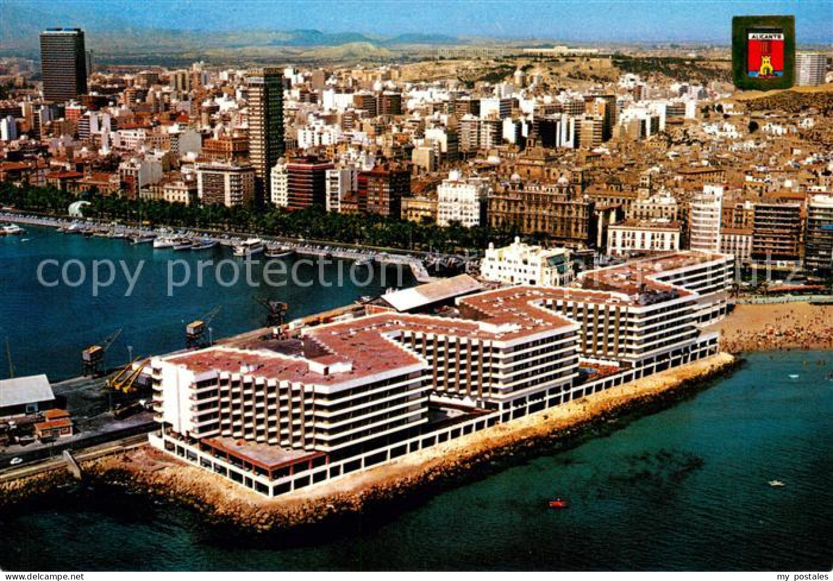 73627812 Alicante Vista general y Hotel Meliá vista aérea Alicante