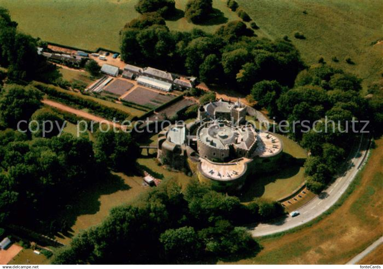 73645189 Kent Walmer Castle Air view Kent