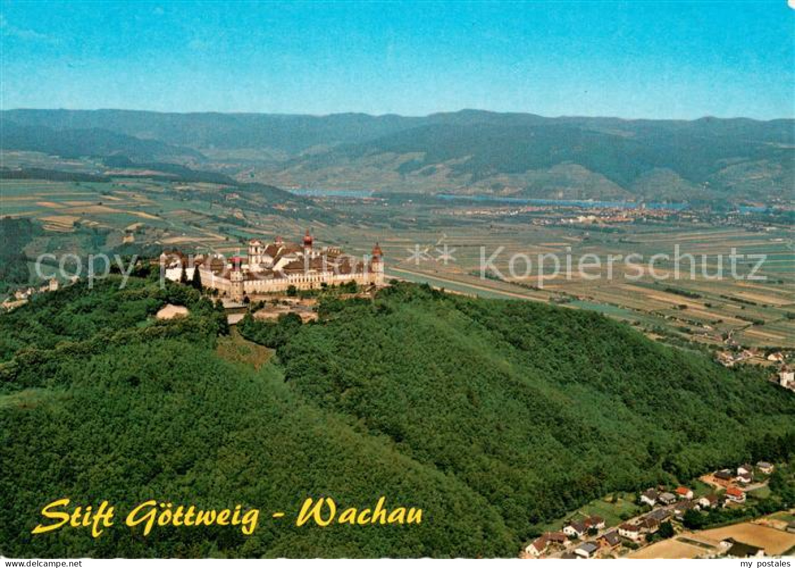 73656733 Wachau Oesterreich Stift Goettweig Fliegeraufnahme Wachau Oesterreich