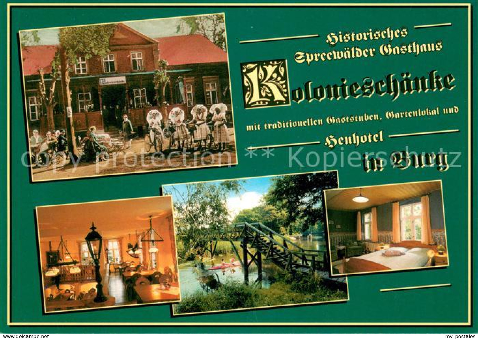 73659573 Burg Spreewald Gasthaus Koloniesch?nke Tracht Burg Spreewald