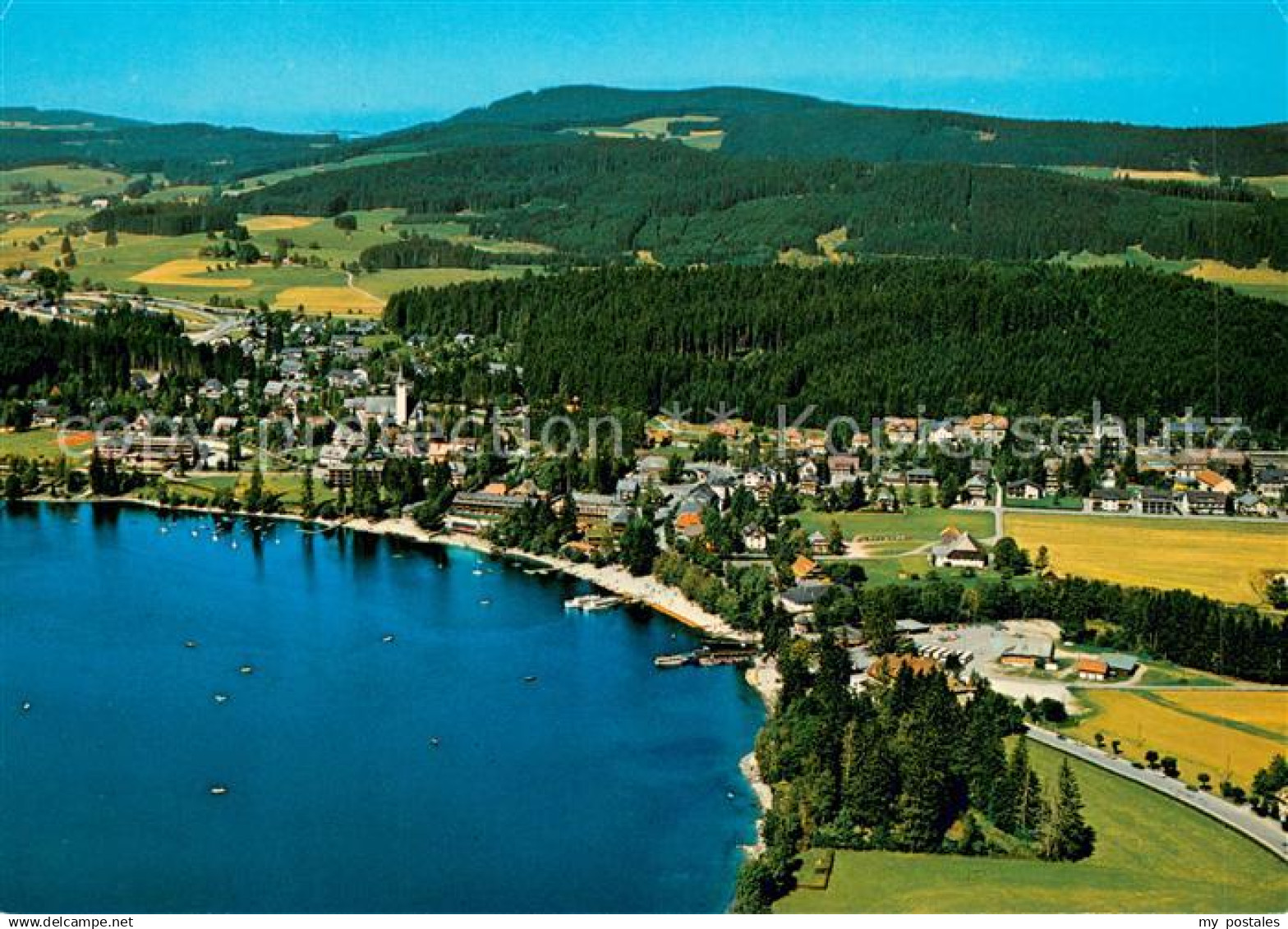 73668668 Titisee Ferienort im Hochschwarzwald Fliegeraufnahme