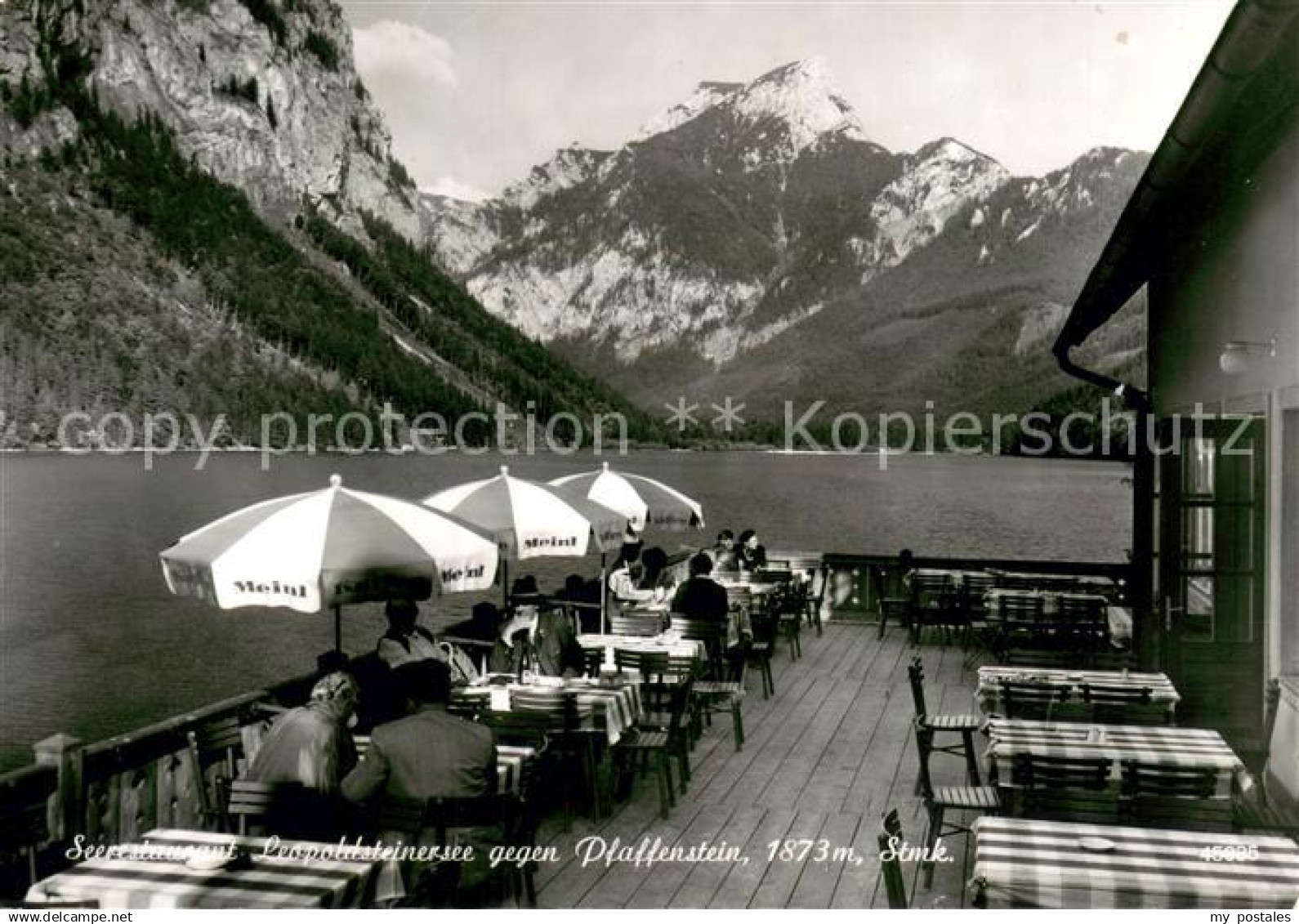 73669281 Eisenerz Steiermark Seerestaurant Leopoldsteinersee mit Pfaffenstein