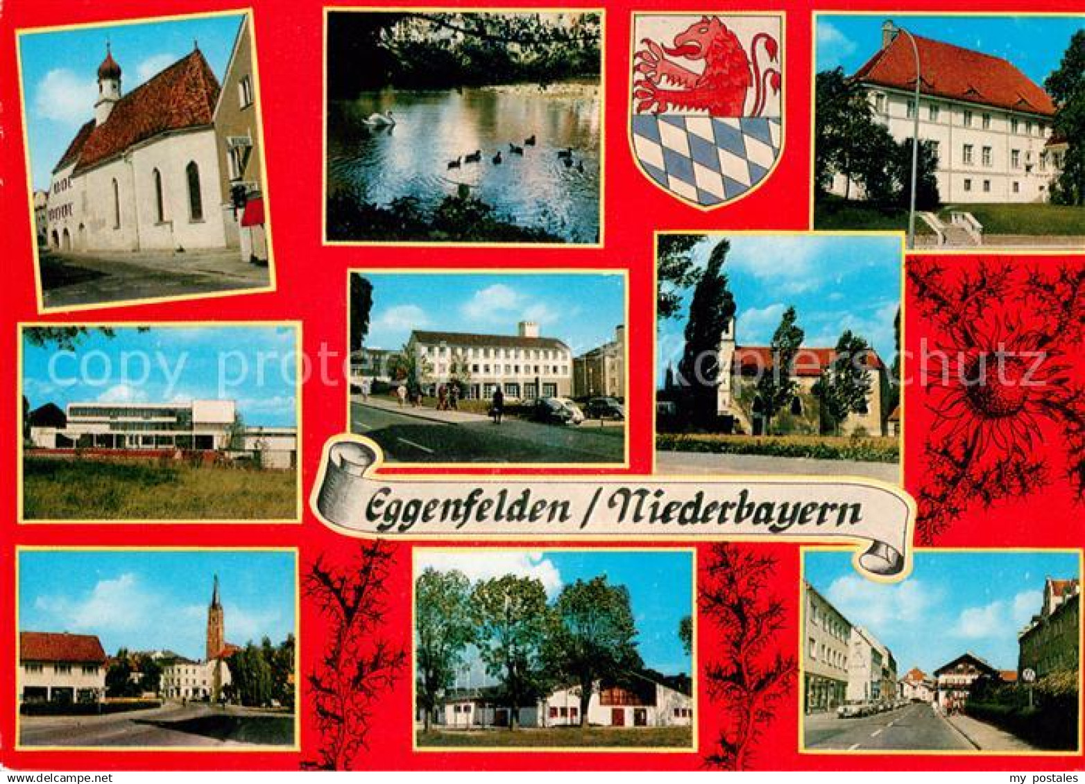 73671344 Eggenfelden Kirche Schwanenteich Teilansichten