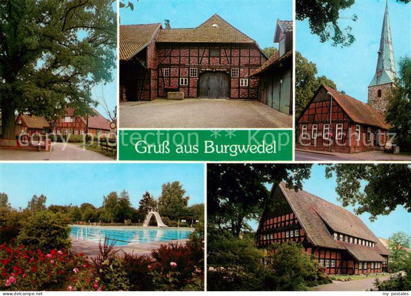 73672895 Burgwedel Bauerngehoeft Scheune Kirche Freibad Fachwerkhaus Burgwedel