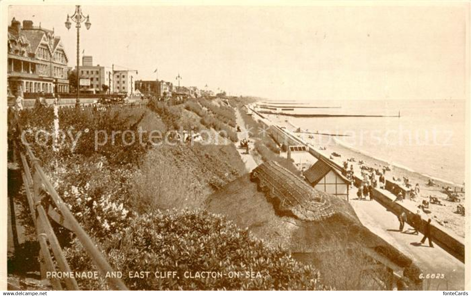 73681310 Clacton-on-Sea Promenade and East Cliff Clacton-on-Sea