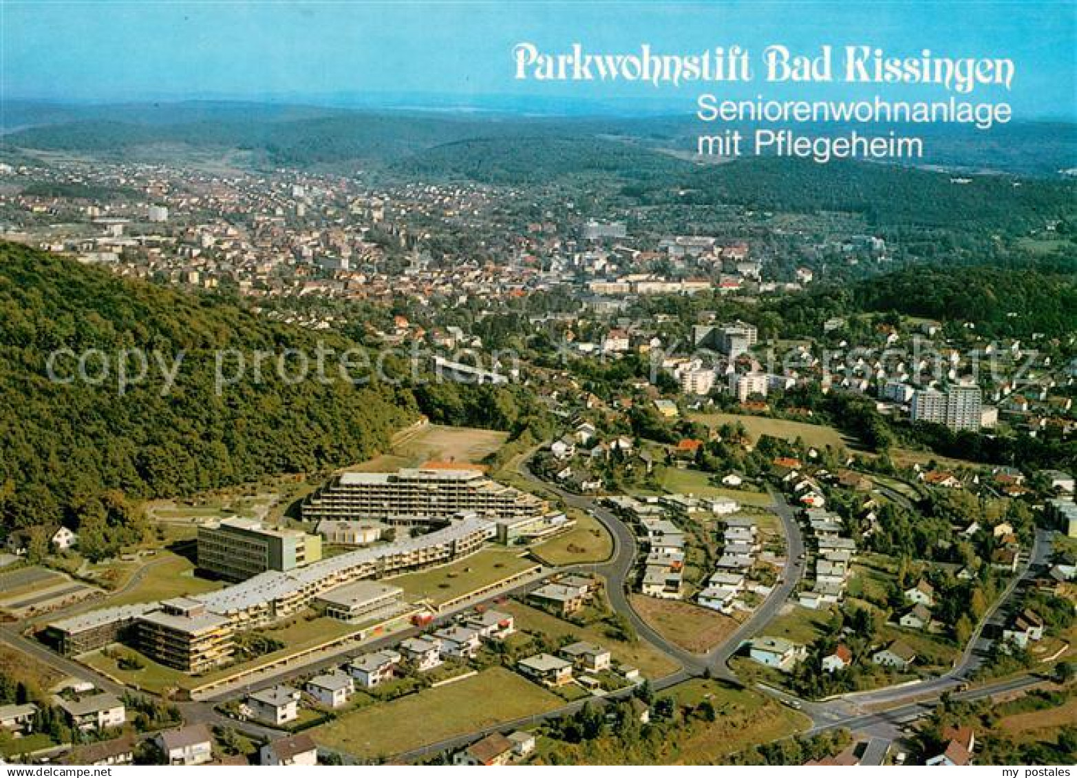 73685821 Bad Kissingen Fliegeraufnahme mit Parkwohnstift Bad Kissingen