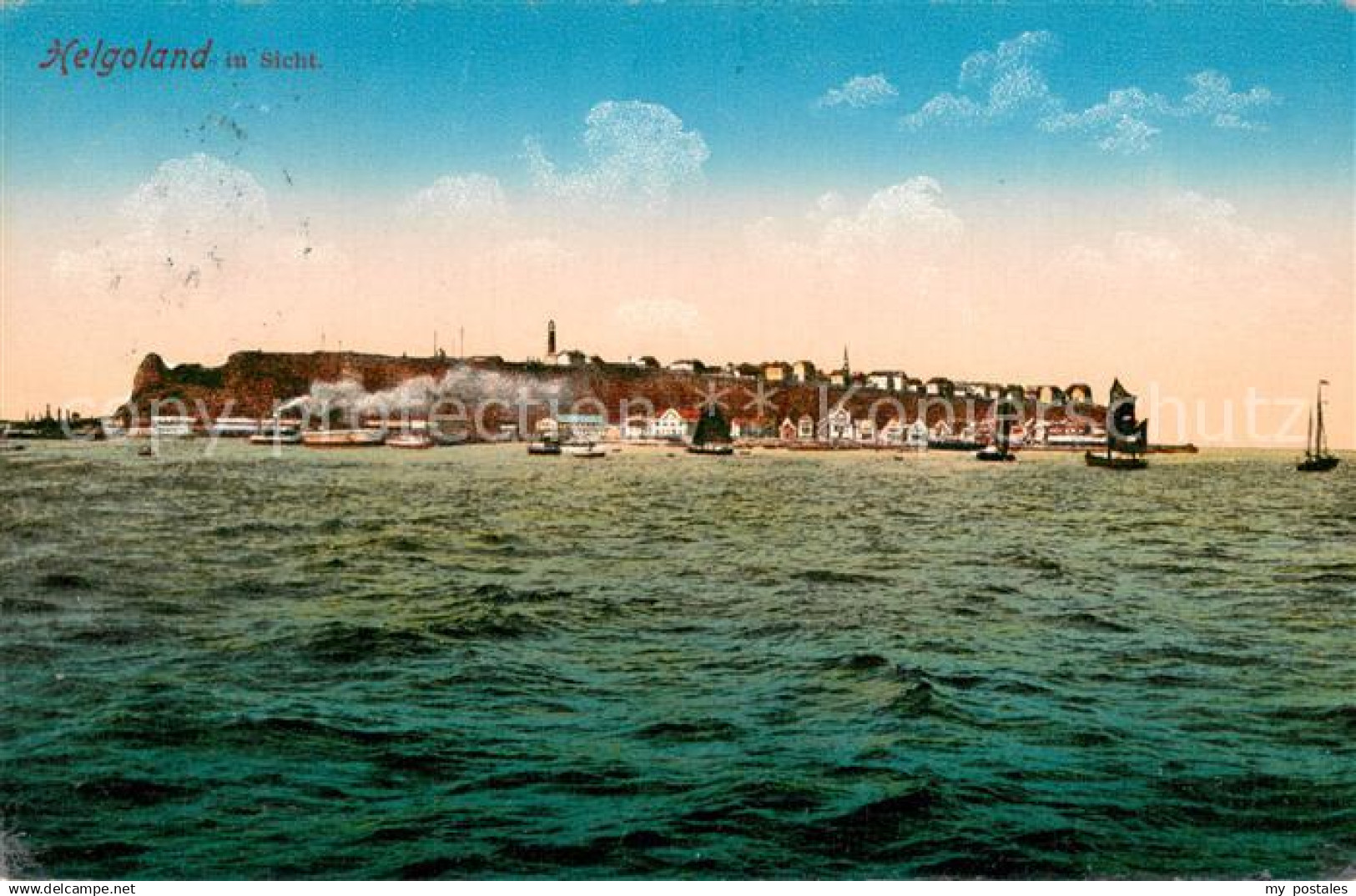 73690462 Helgoland Helgoland in Sicht Blick vom Meer