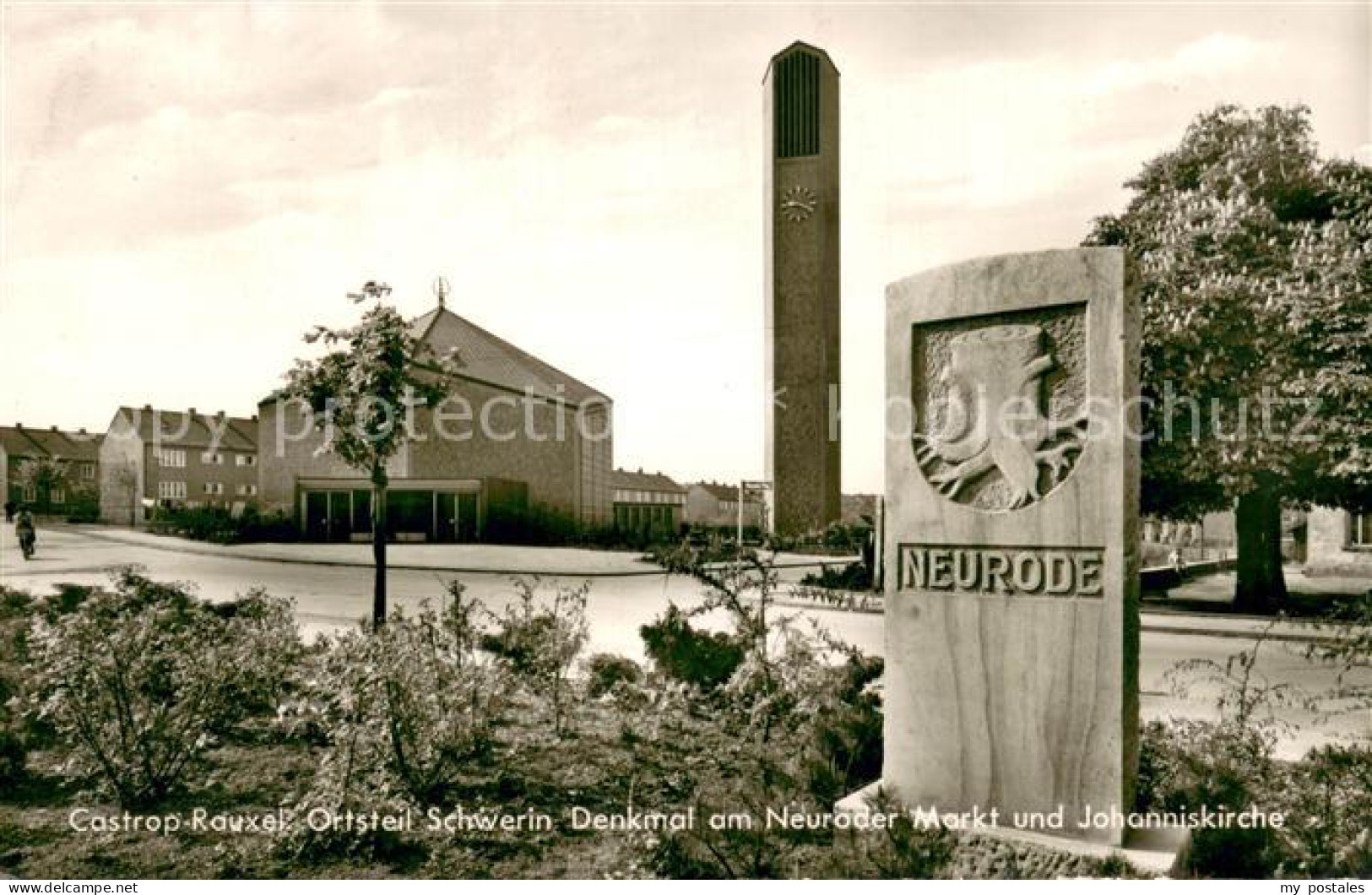 73691252 Castrop-Rauxel Denkmal am Neuroder Markt und Johanniskirche Castrop-Rau