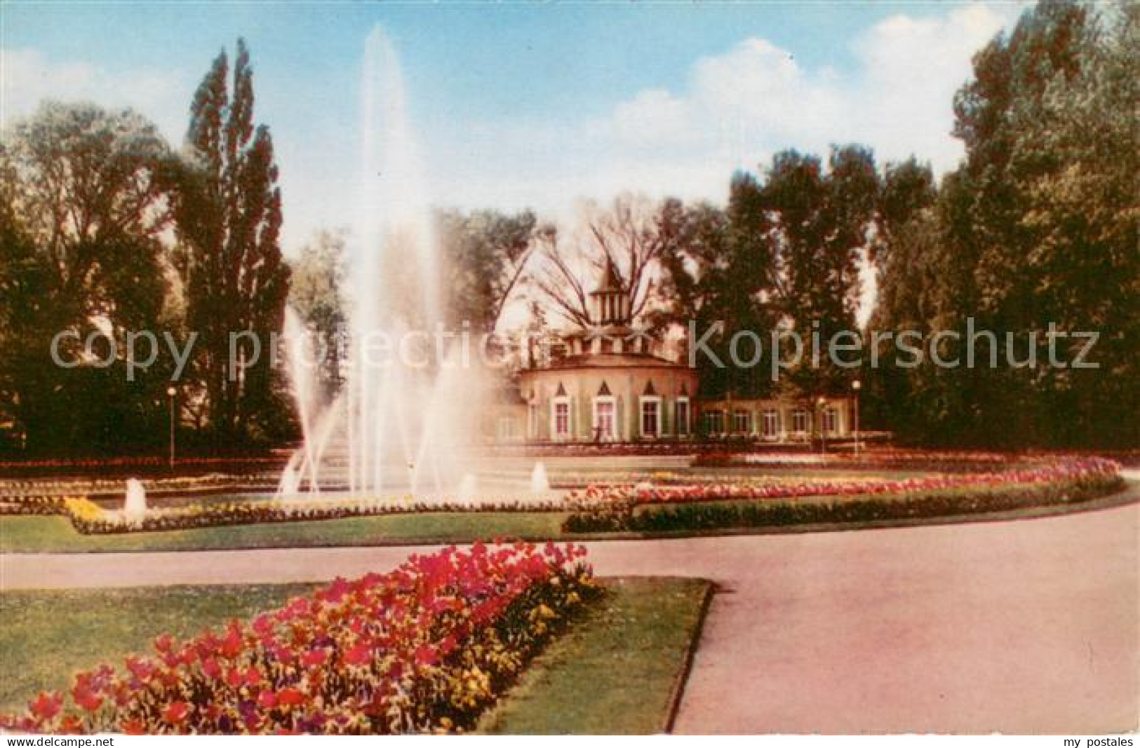 73694632 Ludwigshafen Rhein Ebertpark Fontaene Wasserspiele Ludwigshafen Rhein