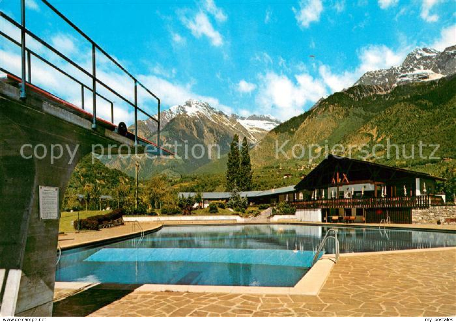 73694887 Algund Merano Schwimmbad Berge Algund Merano