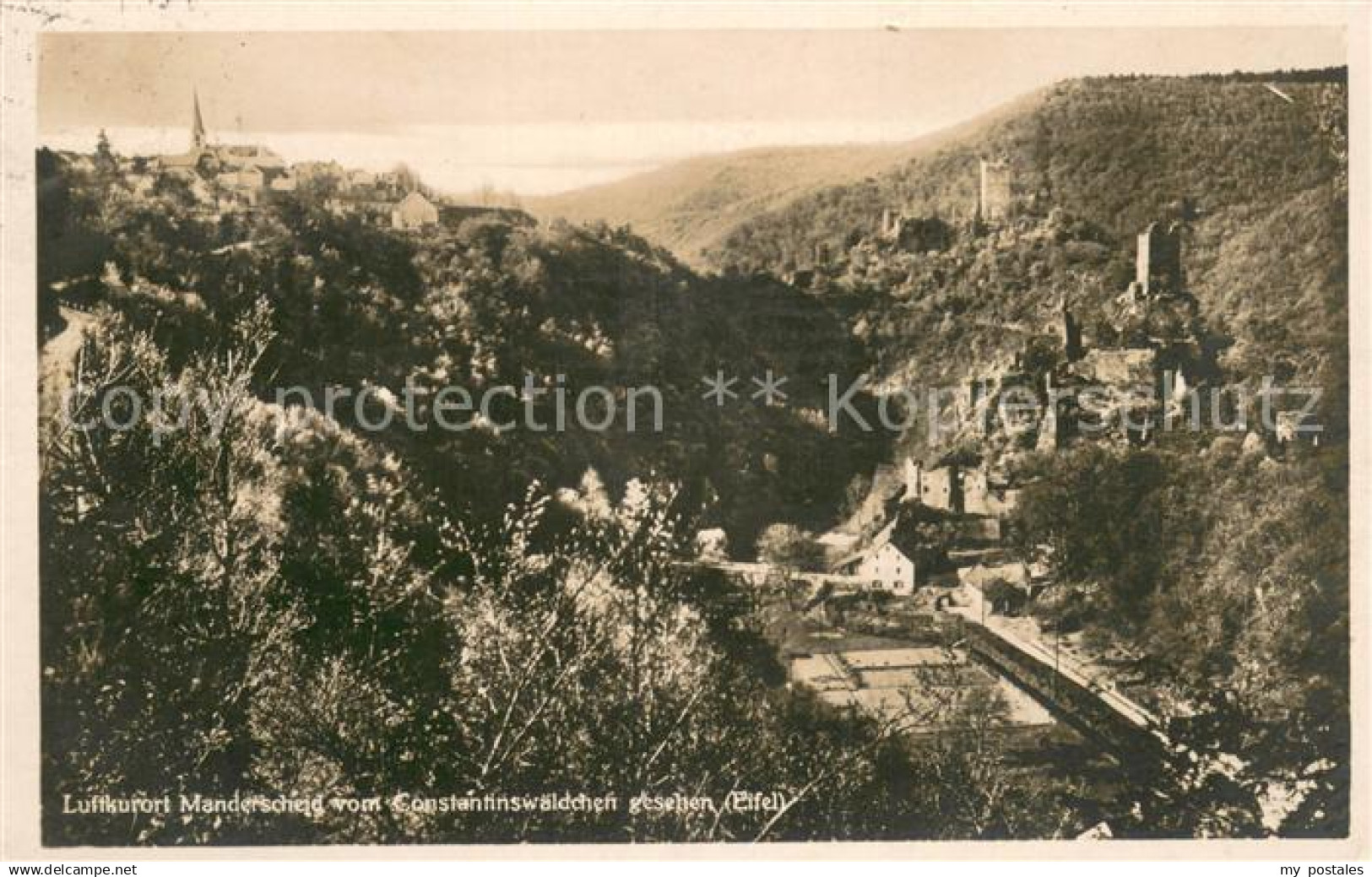 73695040 Manderscheid Eifel Ausblick vom Constantinswaeldchen Manderscheid Eifel