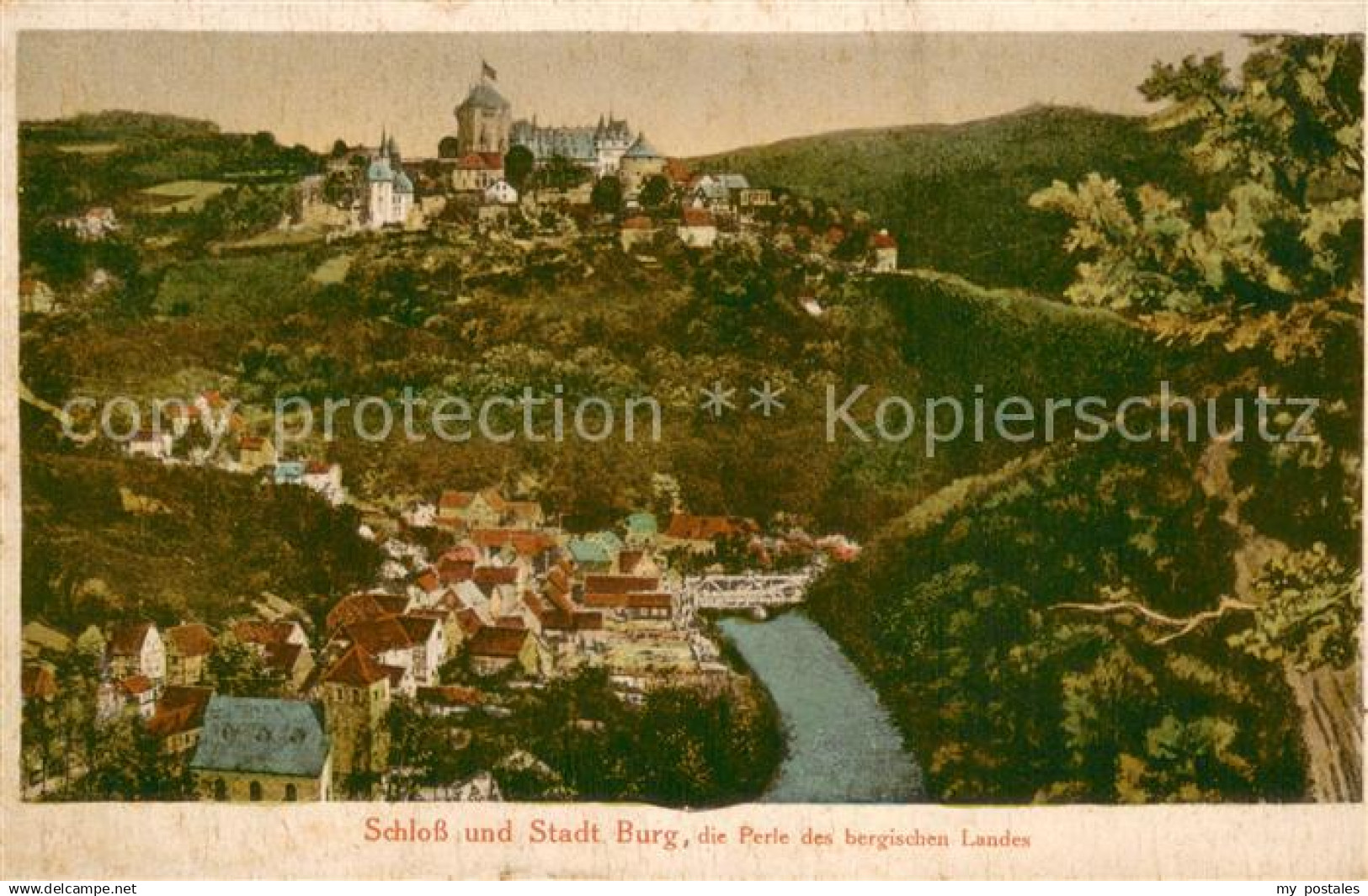 73695645 Burg Wupper Schloss und Stadt Burg Bergisch Land Burg Wupper